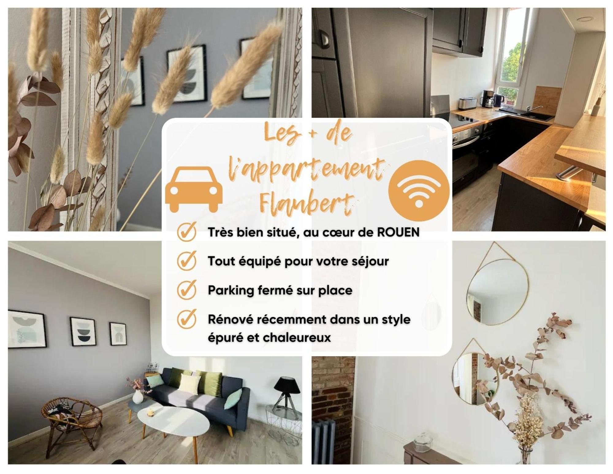 רואן Le Flaubert, Appartement Et Parking En Centre Ville מראה חיצוני תמונה